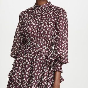 La Vie Rebecca Taylor Long Sleeve Cherise Floral Dress. Women’s size XS